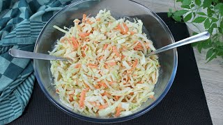 Krautsalat super lecker 👌🏻 einfach gemacht 🤗 Coleslaw [upl. by Llewen540]