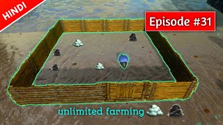 ARK SURVIVAL EVOLVED MOBILE making cementing paste and organic polymer farmEP31 hindi arkmobile [upl. by Werbel218]