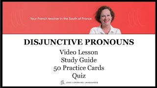 Disjunctive  Stressed Pronouns in French [upl. by Hessney748]