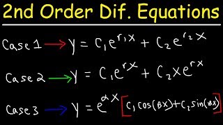 Second Order Linear Differential Equations [upl. by Dene]