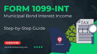 IRS Form 1099INT and Municipal Bond Interest Income  StepbyStep Reporting on Form 1040 [upl. by Johnston]