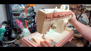 Singer Merritt 2404 Sewing Machine demonstration [upl. by Caddric744]