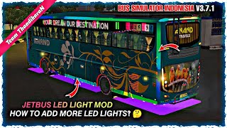 Jetbus extra color light mod  How to add more LED lights in BUSSID  🤔 [upl. by Tabber]