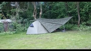 2 Altmühltal Trekkingtour Es geht los Zelt und Tarp kombinieren [upl. by Ohare]