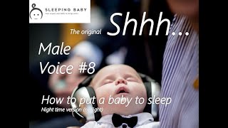 3 hrs  Shushing baby  Father sound to put baby to sleep [upl. by Scottie]