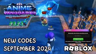 Roblox Anime Vanguards New Codes September 2024 [upl. by Saint]