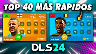 🔥JUGADORES MÁS RÁPIDOS en DLS 24⚡🤩Top 40 MÁS RÁPIDOS ft Darwin Walker Leao y más [upl. by Engedus266]