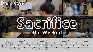 Sacrifice  The Weeknd Drum Cover amp Drum score 드럼커버 amp 드럼악보 [upl. by Nami]