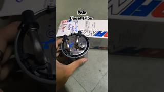 Polo Diesel Filter  Fuel Filter Unboxing  automobile shortsfeed polo vw [upl. by Suravaj]