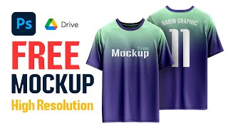 Free TShirt Mockup Template Photoshop High Resolution [upl. by Morgen]