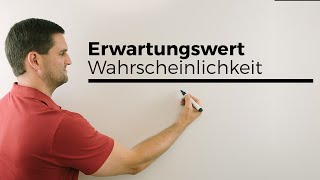 Erwartungswert in der Wahrscheinlichkeit einfache Version Unterstufe  Mathe by Daniel Jung [upl. by Cinimod192]