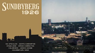 Sundbyberg 1926 in HD Color w Sound [upl. by Leodora]