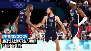 Mens Basketball Gold Medal Match 🏀  Full Replay  Paris Replays [upl. by Sitoel]