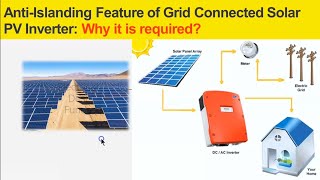 Anti Islanding Features of Grid Connected Solar PV System why it is required solarsystem [upl. by Atirak]