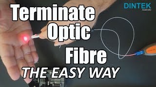 How to Terminate Optic Fibre the Easy Way including my 3 tips SC Connector and splice [upl. by Baras538]