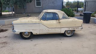 1961 Nash AMC Metropolitan Barn Find [upl. by Ardnossac41]