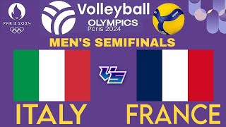 OLYMPIC MENS VOLLEYBALL LIVE │ ITALY vs FRANCE Livescore [upl. by Carmita]