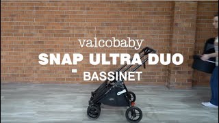 Snap Ultra DUO Double Pram Stroller Demo Bassinet Features  Valcobaby [upl. by Calysta903]