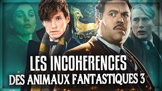 LES INCOHÉRENCES DU FILM LES ANIMAUX FANTASTIQUES 3 [upl. by Jabon]