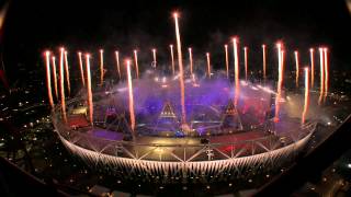 Fireworks London 2012 Olympics Closing Ceremony [upl. by Akemor]