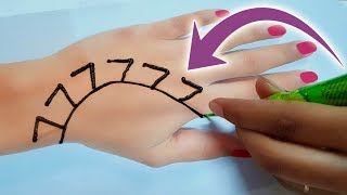 77777 Mehandi Design  Simple mehndi Design with no 7 [upl. by Annaoi230]