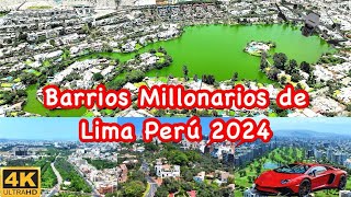 TOP lugares y barrios mas RICOS y PITUCOS de LIMA PERÚ 2024 [upl. by Lydell]