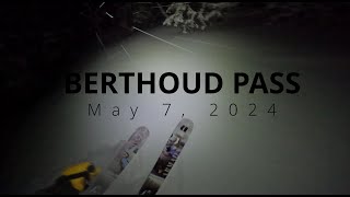 Backcountry Pow Skiing at Night  Berthoud Pass May 2024 [upl. by Gillespie908]