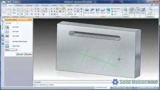 Solid Edge Top Tips  Creating a Slot [upl. by Tom465]