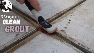 5 BEST Ways to Clean Grout Used On Bathroom Kitchen amp Shower Floors [upl. by Cybil970]