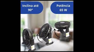 Ventilador Circulador De Ar Potente Silencioso Ajustável [upl. by Egnalos]