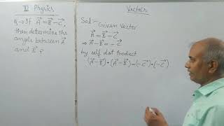 If vector A  vector B  vector C  then determine the angle between vector A and vector B [upl. by Nerb]