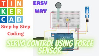 servo motor control using force sensor and Arduino I Force sensor with Arduino [upl. by Adnoved]