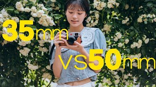 장비썰 인물사진 35mm vs 50mm 하나만 쓴다면 어떤렌즈를 고를까 [upl. by Corson]