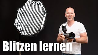 Fotografieren mit Blitz lernen  Video Workshop Tutorial [upl. by Zinnes]