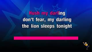 The Lion Sleeps Tonight  Tokens KARAOKE [upl. by Haswell]