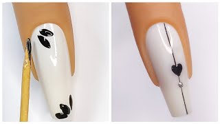 Unhas decoradas simples passo a passo com palito [upl. by Ahcilef893]