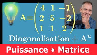 Calcul de puissance dune matrice An ♦ à laide dune diagonalisation ♦ Prépa PSI MP PT ECG [upl. by Maryann]