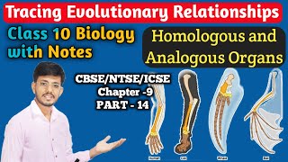 Homologous and Analogous organs  Tracing Evolutionary Relationships  Class 10 Biology [upl. by Noiz]