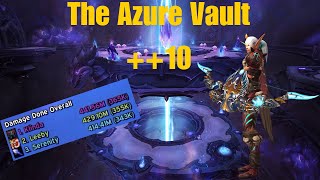 Marksmanship Hunter  10 The Azure Vault  Fortified M  War Within WoW 1100 Prepatch [upl. by Annahaj]