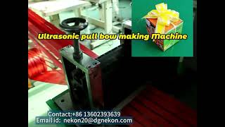 Pull bow ribbon making machine [upl. by Oringa]