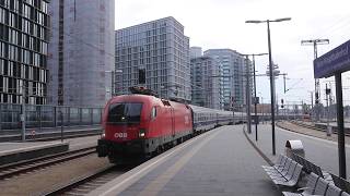 Special train Timisoara  Wien Vienna arriving at Wien Hbf tren special de la Timișoara la Viena [upl. by Pattie719]