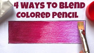 How To Blend Colored Pencil  Prismacolor  Easy Way [upl. by Wynny]