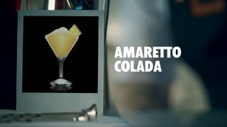 AMARETTO COLADA DRINK RECIPE  HOW TO MIX [upl. by Adnalu522]