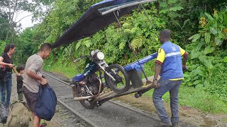 Genius Way They Transform Cheap Motorbikes Into Trains [upl. by Constancy145]