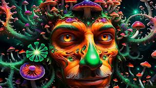 Psychedelic Trance  Magic Mushrooms  Hallucinations mix 2024 AI Graphic Visuals [upl. by Melas]