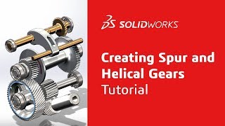 Creating Spur and Helical Gears  Tutorial  SOLIDWORKS [upl. by Henry]