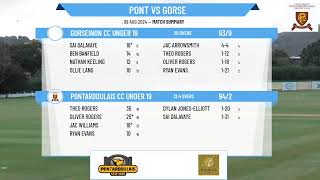 Pontarddulais CC Under 19 v Gorseinon CC Under 19 [upl. by Paugh]