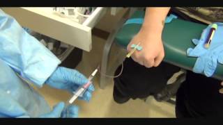 Butterfly Hand Phlebotomy Outside Vein Activationwmv [upl. by Gnivri]