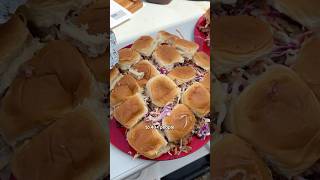 Ramen BBQ Pulled Pork Sliders at a Tailgate 830 [upl. by Emolas]