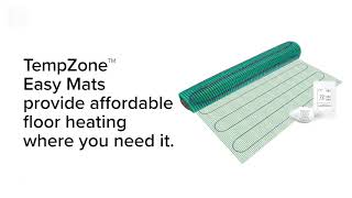 WarmlyYours TempZone Easy Mat Floor Heating Kit [upl. by Vaenfila704]